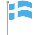 Icon der dänischen Flagge
